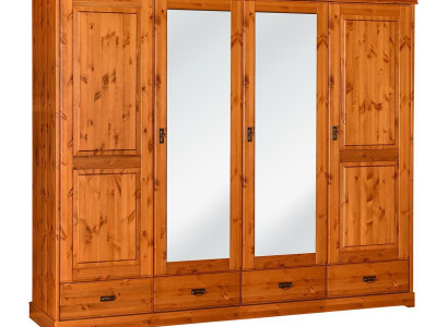 Wardrobe Country House Style Furniture Wardrobe Wood Bedroom Cabinets Brown new